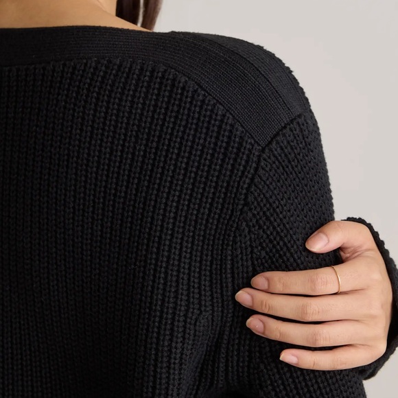 NWT SET/2 QUINCE 100% Organic Cotton Fisherman Boatneck Sweater SMALL NWT RARE! - Picture 8 of 11